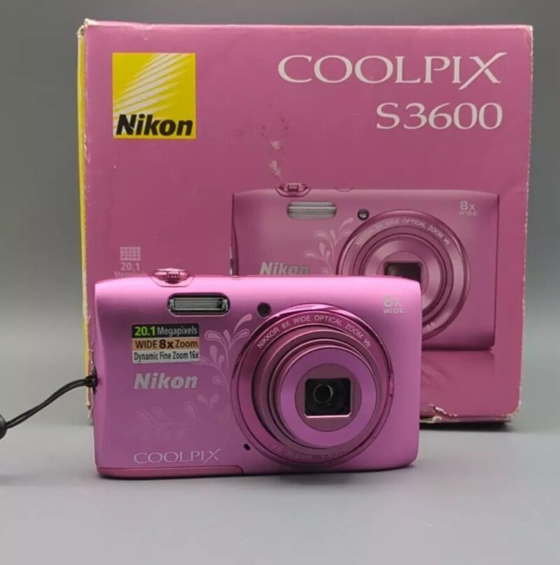 Nikon Coolpix S3600 20.1MP Digital Camera – 8x Zoom, Compact Pink, Includes Charger & SD Card - Image 22