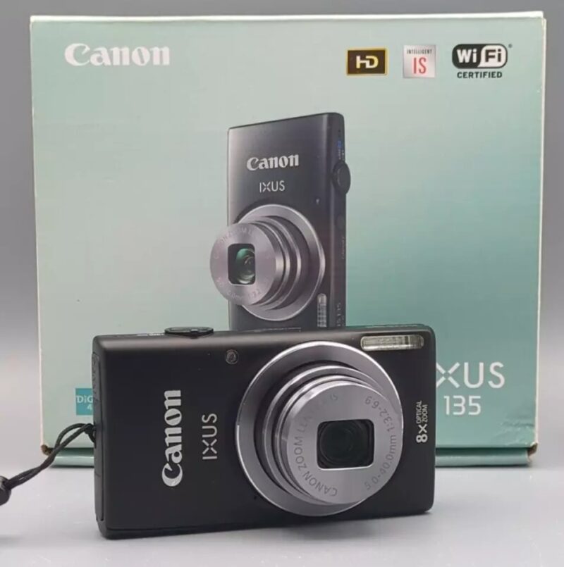 Canon IXUS 135 16.0MP Digital Camera – Black – 8x Zoom – Original Packaging Complete – Compact & Easy to Use – Perfect for Travel & Everyday Photography! - Image 20